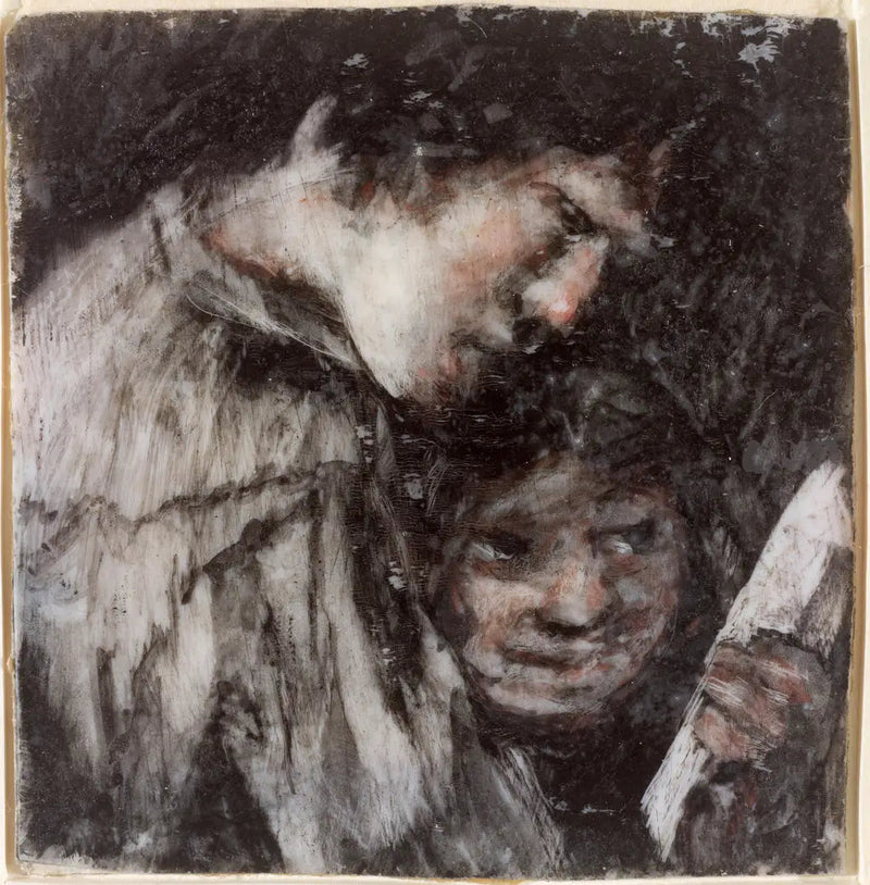 Kaksi lasta katsomassa kirjaa - Francisco de Goya