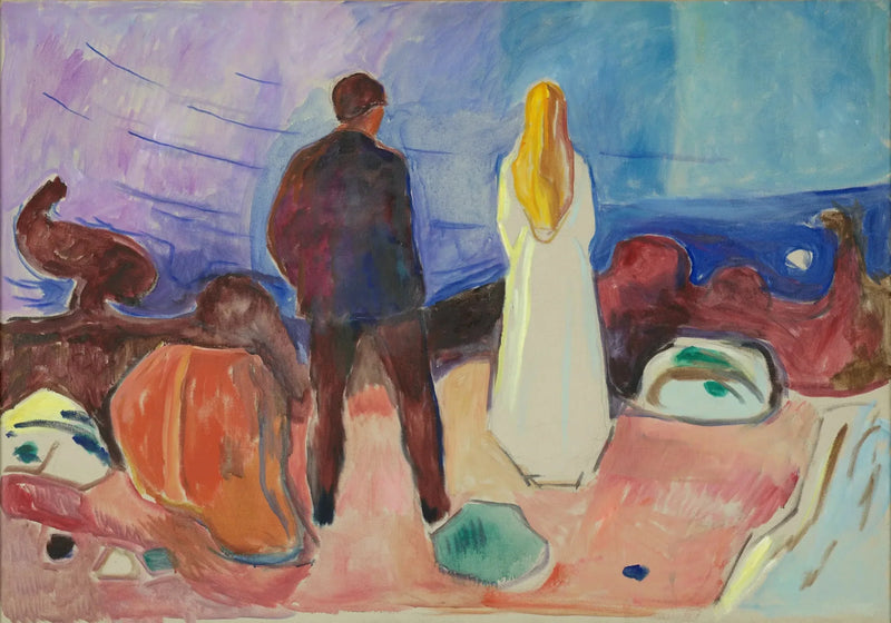 Kaksi ihmistä. Yksinäiset - Edvard Munch