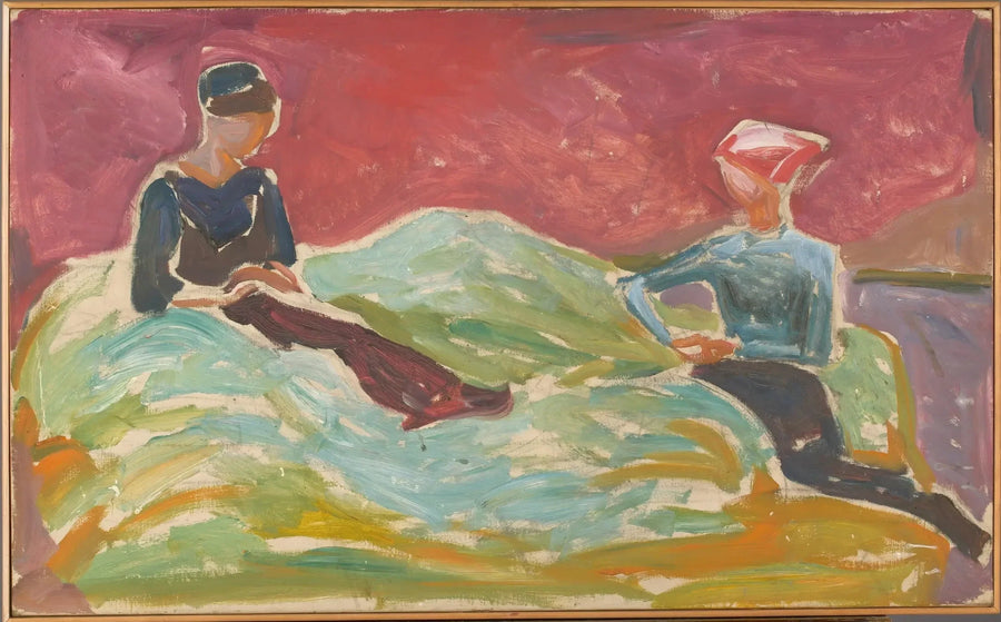 Kaksi istuvaa naista - Edvard Munch
