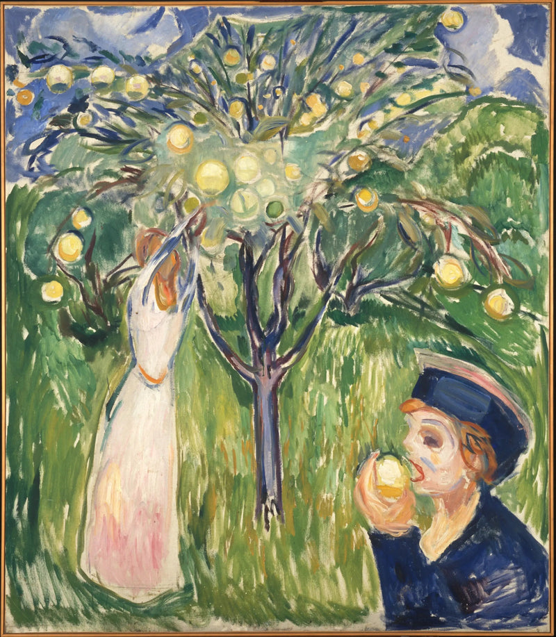 Kaksi naista puutarhassa - Edvard Munch