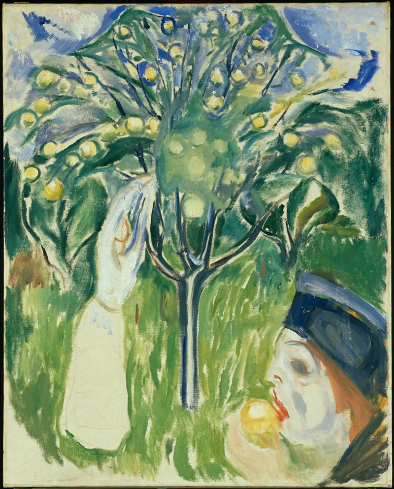 Kaksi naista puutarhassa - Edvard Munch