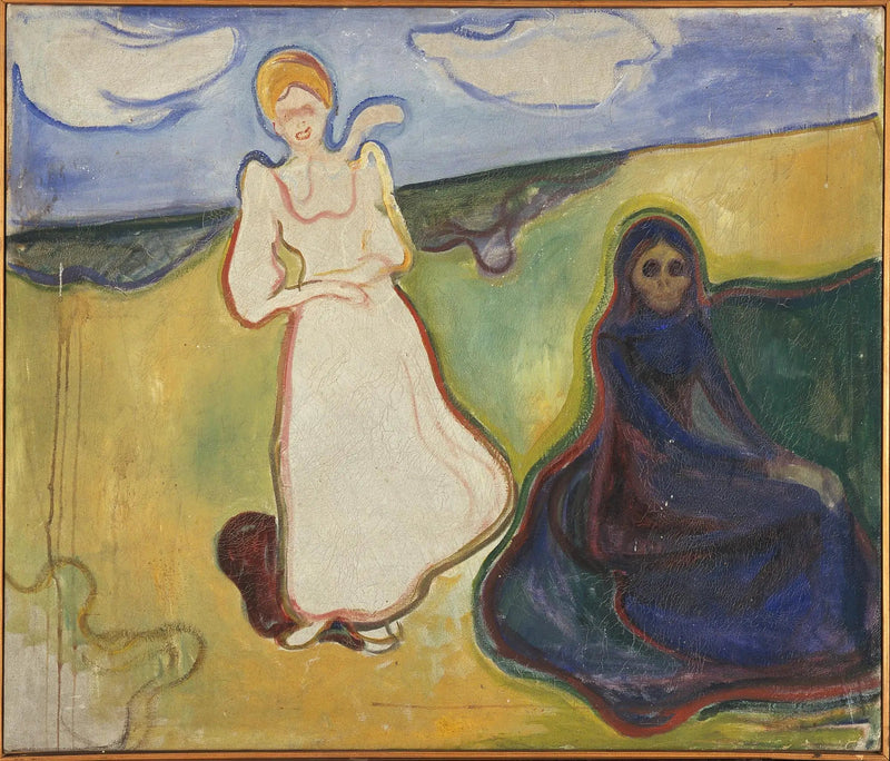 Kaksi naista maisemassa - Edvard Munch