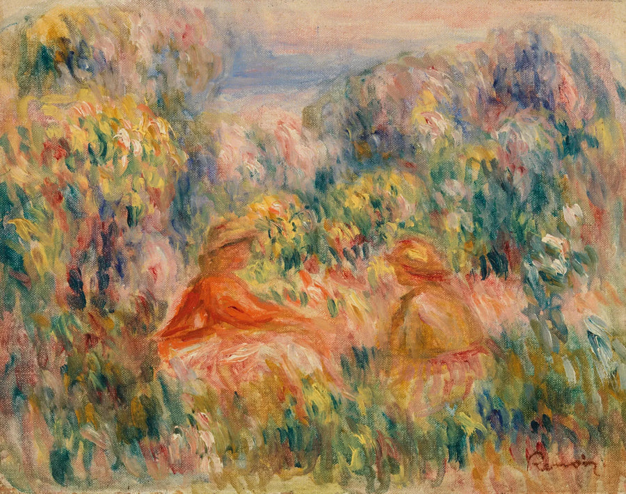 Kaksi naista maisemassa - Pierre-Auguste Renoir