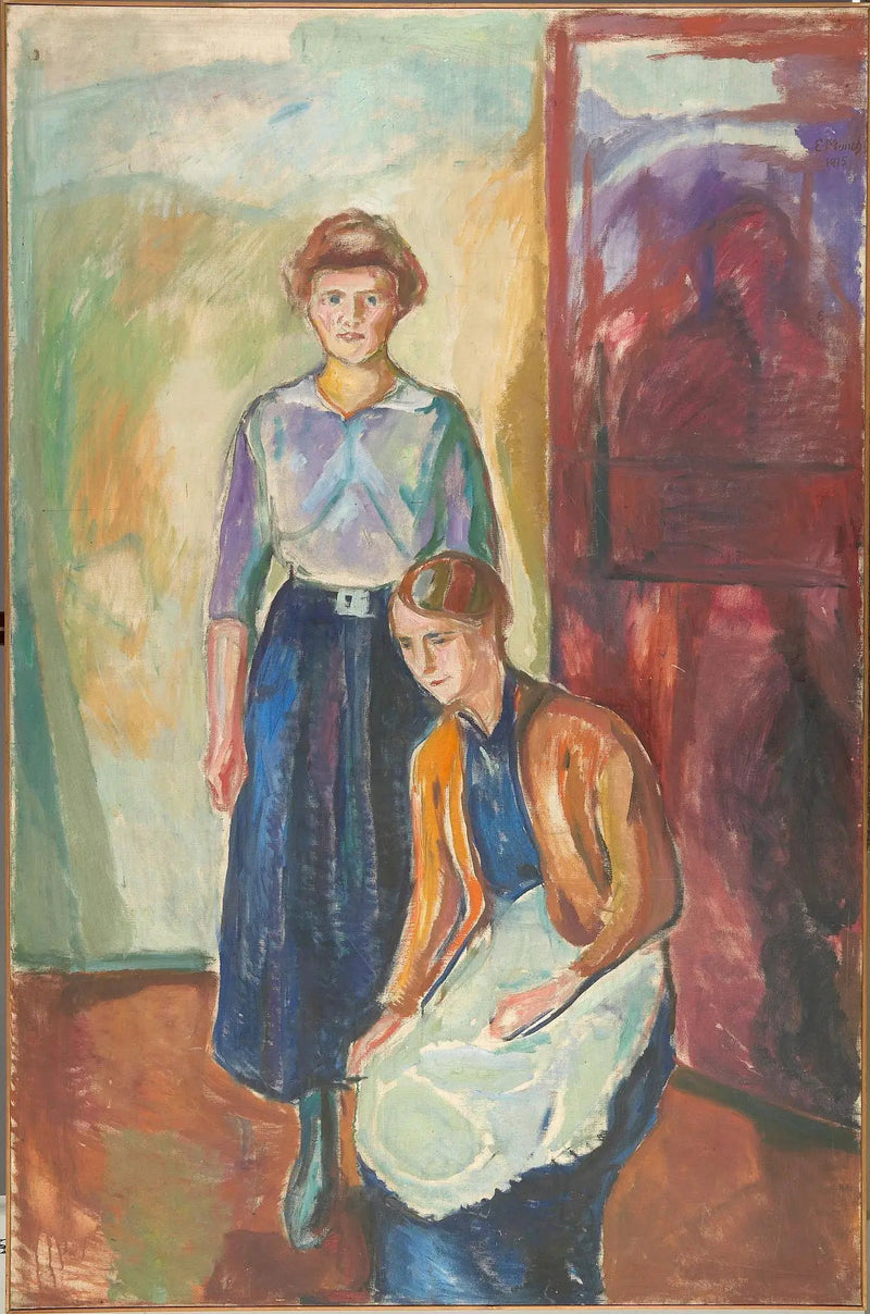 Kaksi kamarineitoa - Edvard Munch