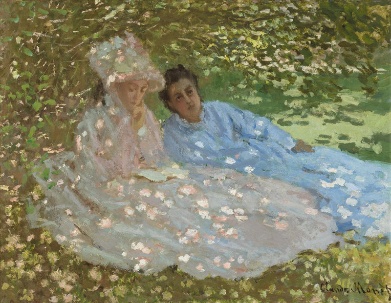 Kaksi naista puutarhassa, noin 1872 - Claude Monet