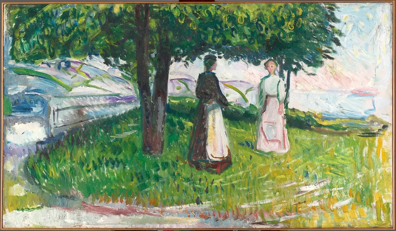 Kaksi naista puun alla - Edvard Munch