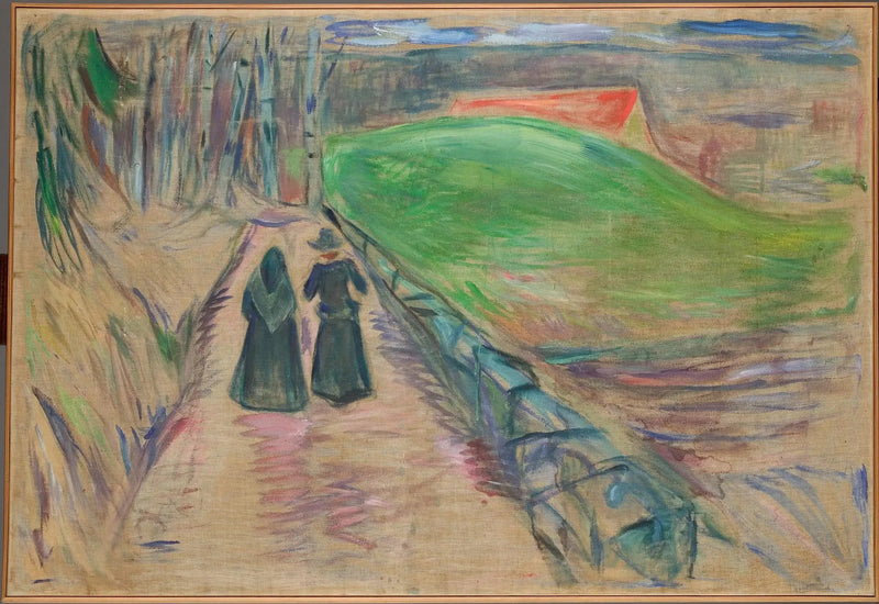 Kaksi naista tiellä - Edvard Munch