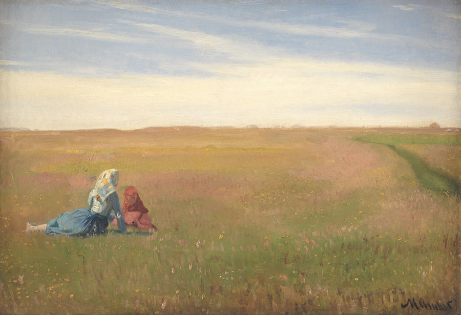 Kaksi tyttöä mestarissa. Kesäpäivä - Michael Peter Ancher