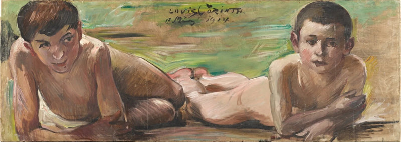 Kaksi poikaa levossa - Lovis Corinth