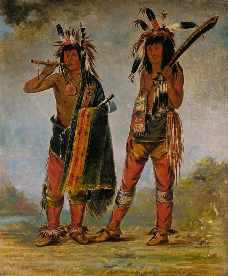 Kaksi nuorta miestä - George Catlin