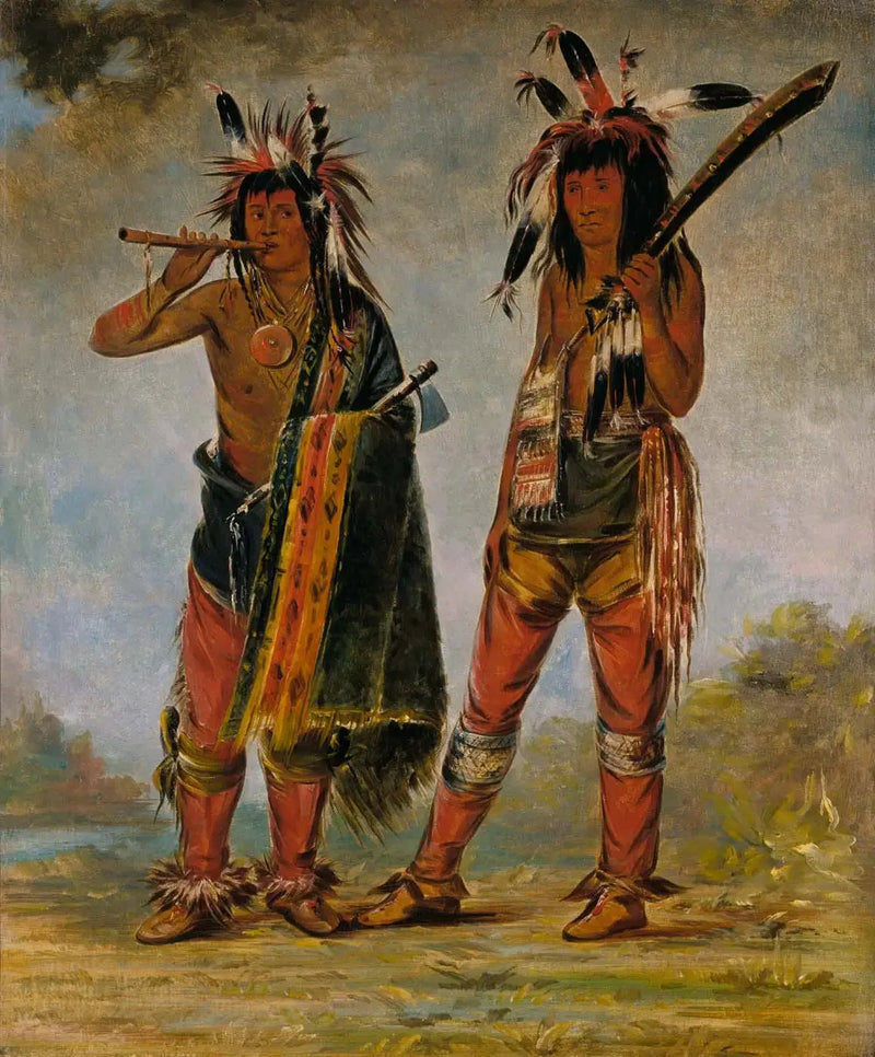 Kaksi nuorta miestä - George Catlin