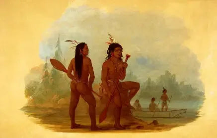 Kaksi nuorta miestä Hyda - George Catlin