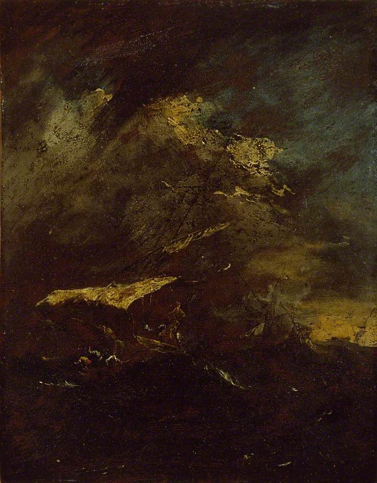 Kaksi laivaa myrskyssä - Francesco Guardi