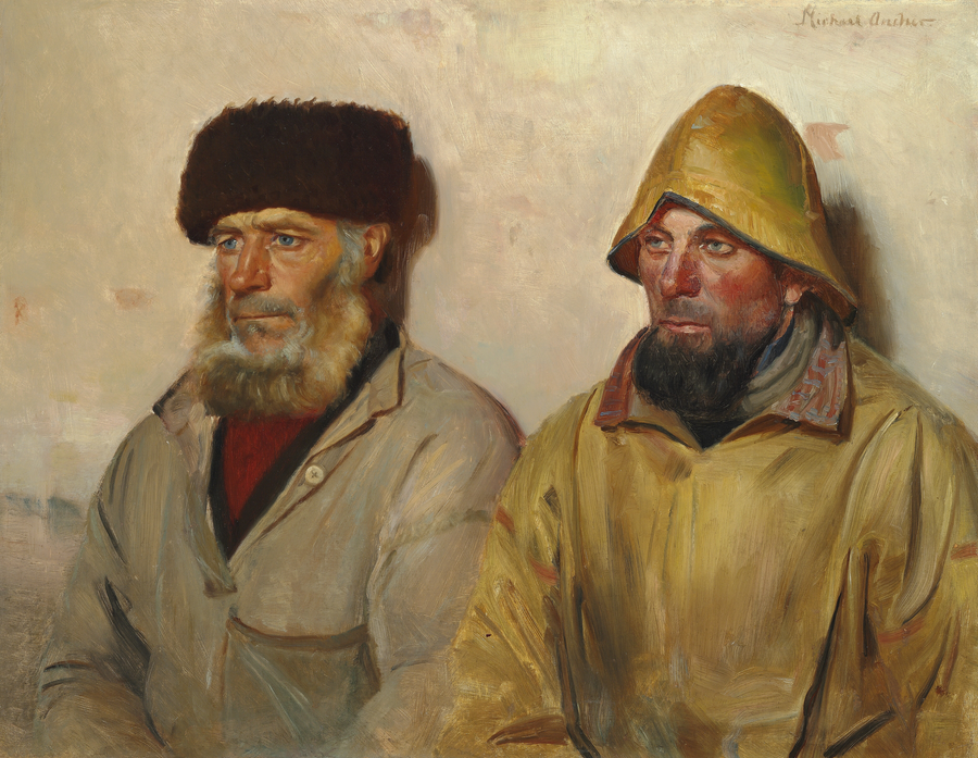Kaksi kalastajaa Skagenista - Michael Peter Ancher