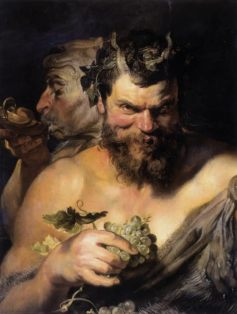 Kaksi satyyriä - Peter Paul Rubens