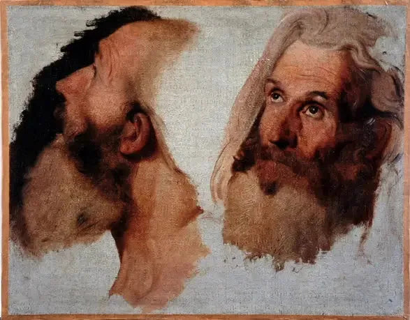 Kaksi miehen päätä - Jean-Auguste-Dominique Ingres