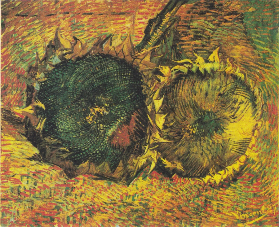 Kaksi leikattua auringonkukkaa - Vincent van Gogh