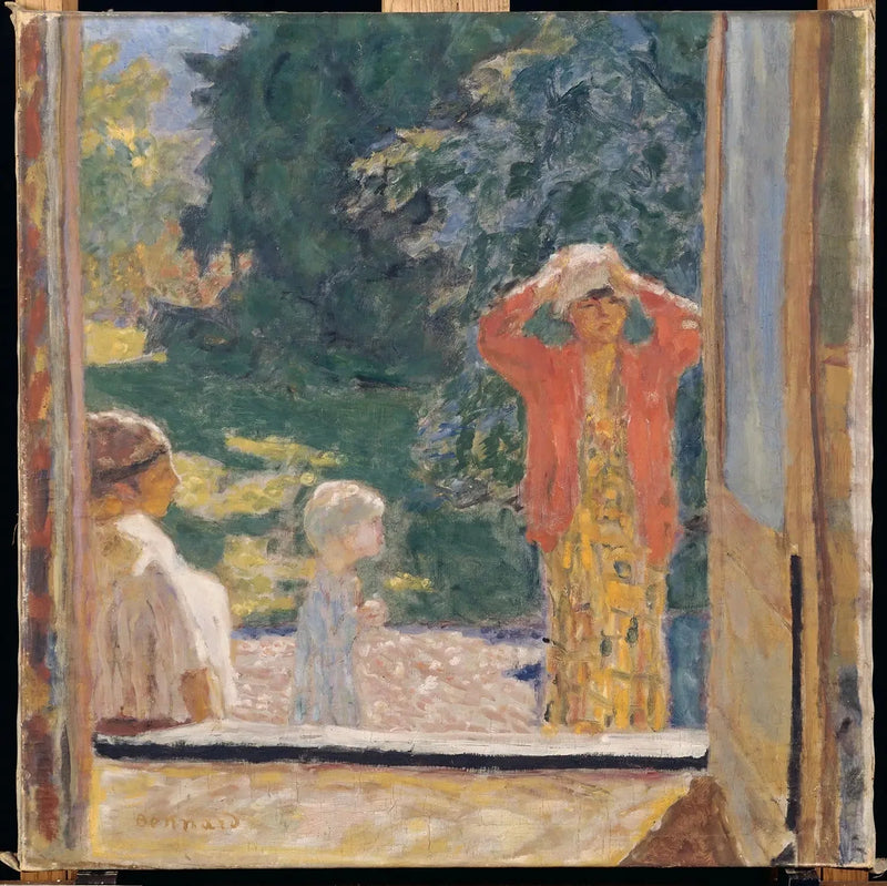 Ikkunan edessä Grand-Lempsissä - Pierre Bonnard