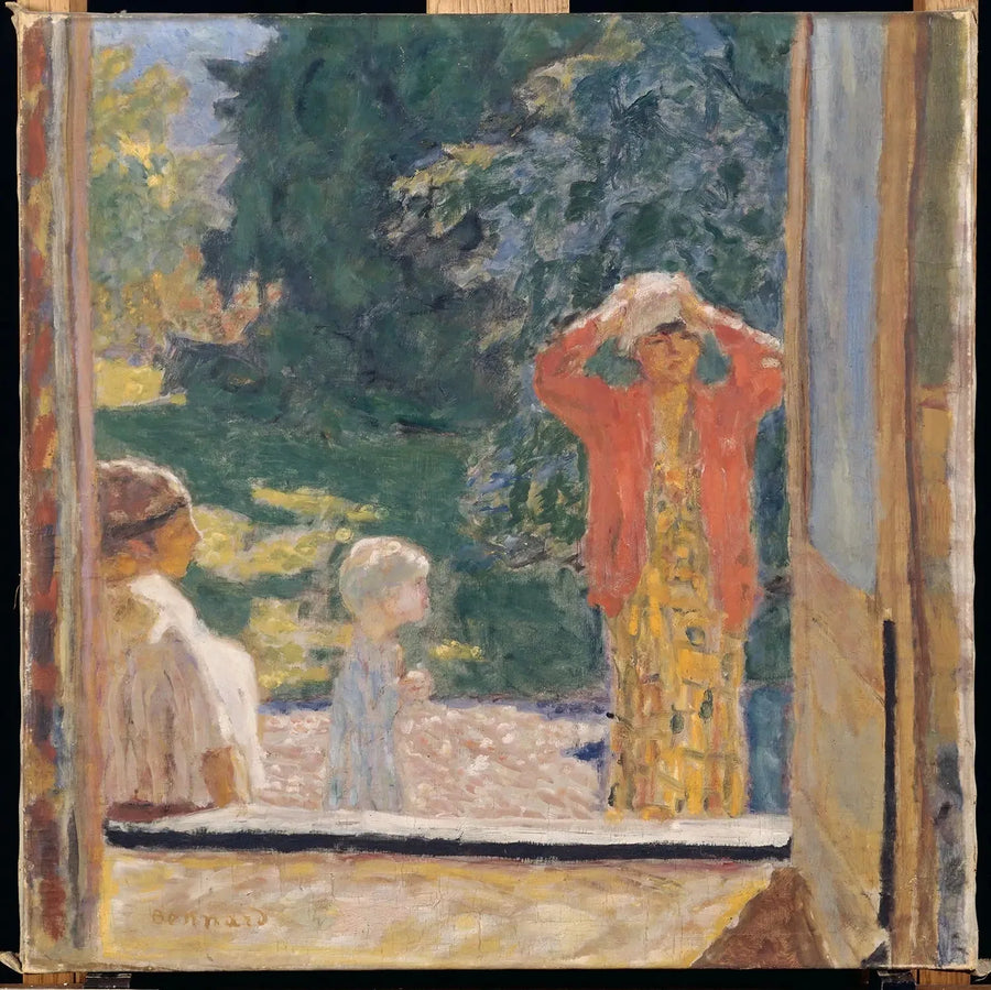 Ikkunan edessä Grand-Lempsissä - Pierre Bonnard