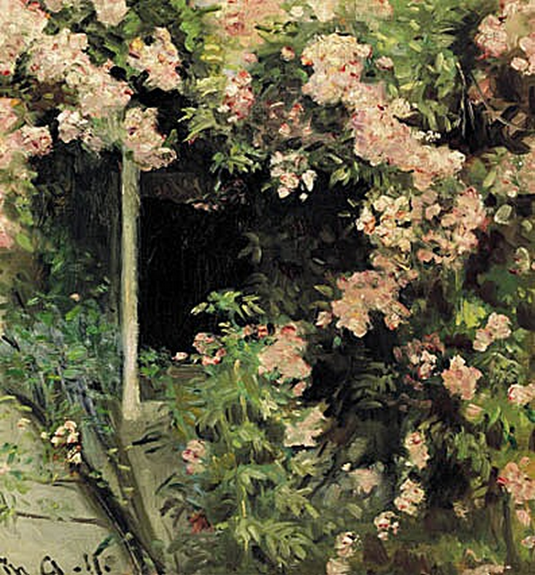 Ancherin perheen talon edessä, Skagen. -Michael Peter Ancher