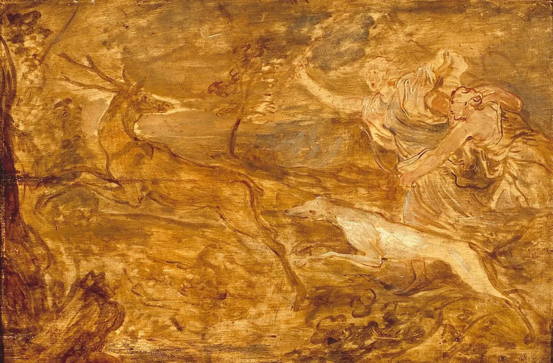 Diane ja metsästämässä - Antoine van Dyck