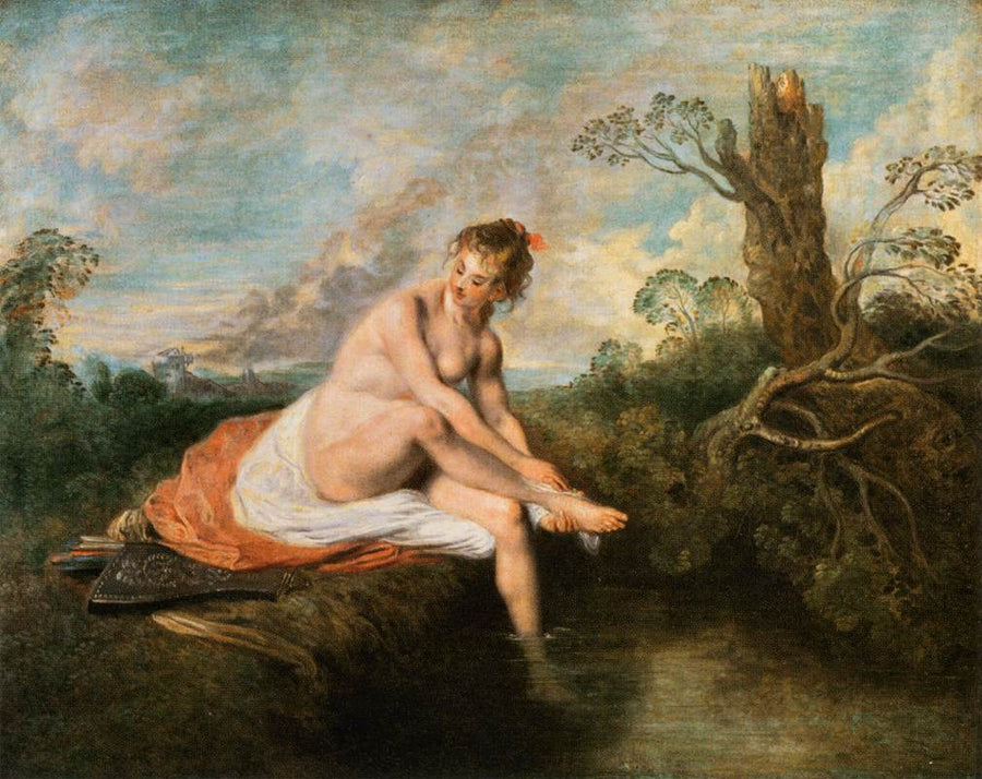 Diane kylvyssä - Antoine Watteau