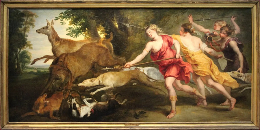 Diane metsästäjä ja hänen nymfinsä - Peter Paul Rubens