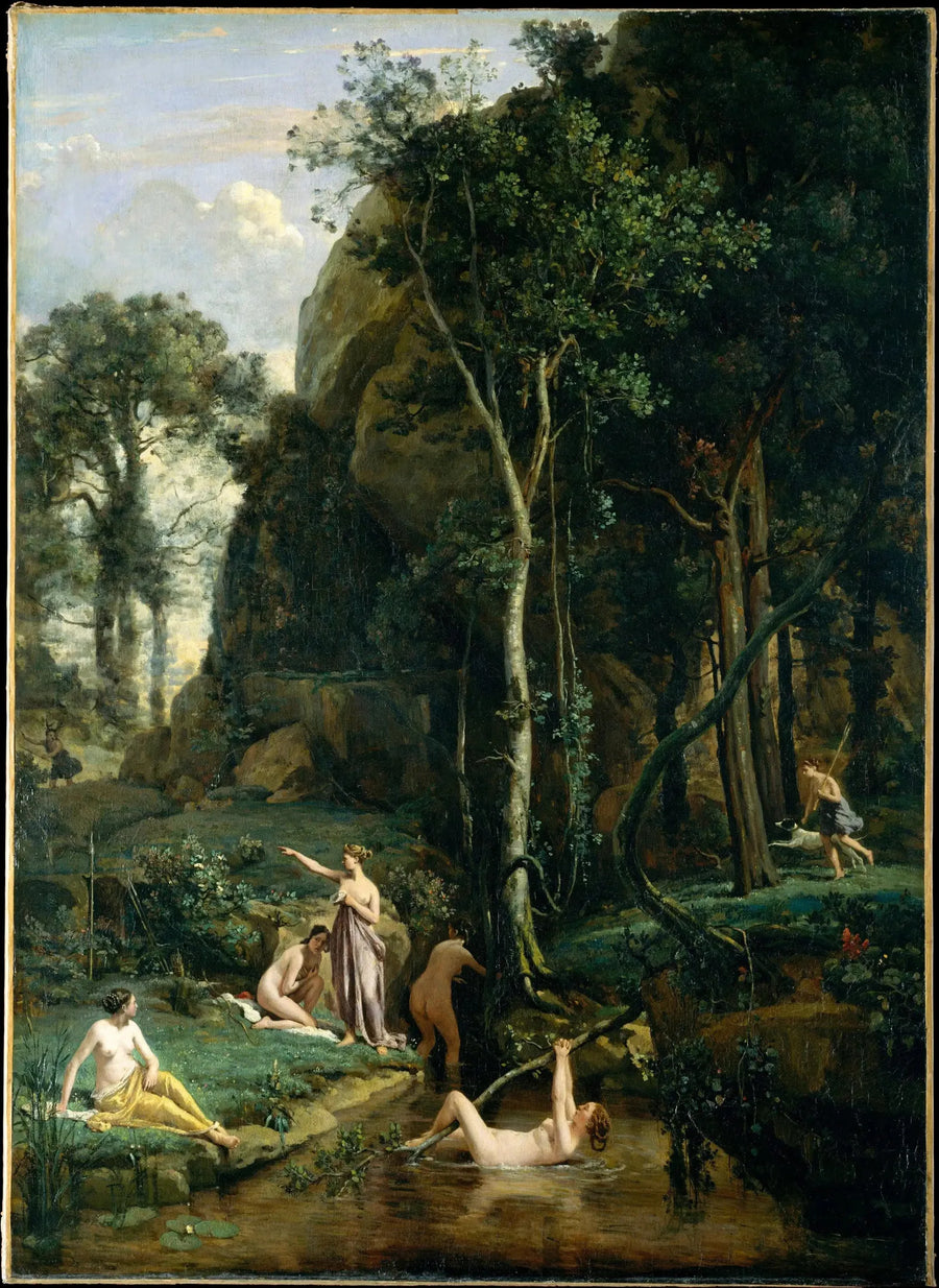Diane ja Aktéon - Jean-Baptiste Camille Corot