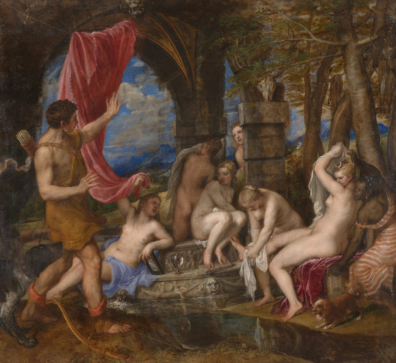 Diane ja Aktéon - Titian