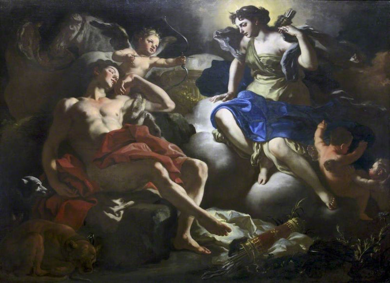 Diane ja Endymion - Francesco Solimena