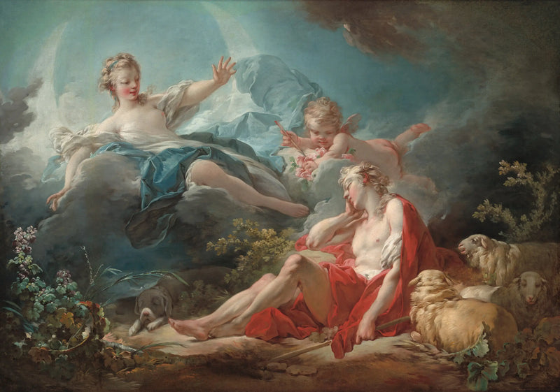 Diane ja Endymion - Jean-Honoré Fragonard