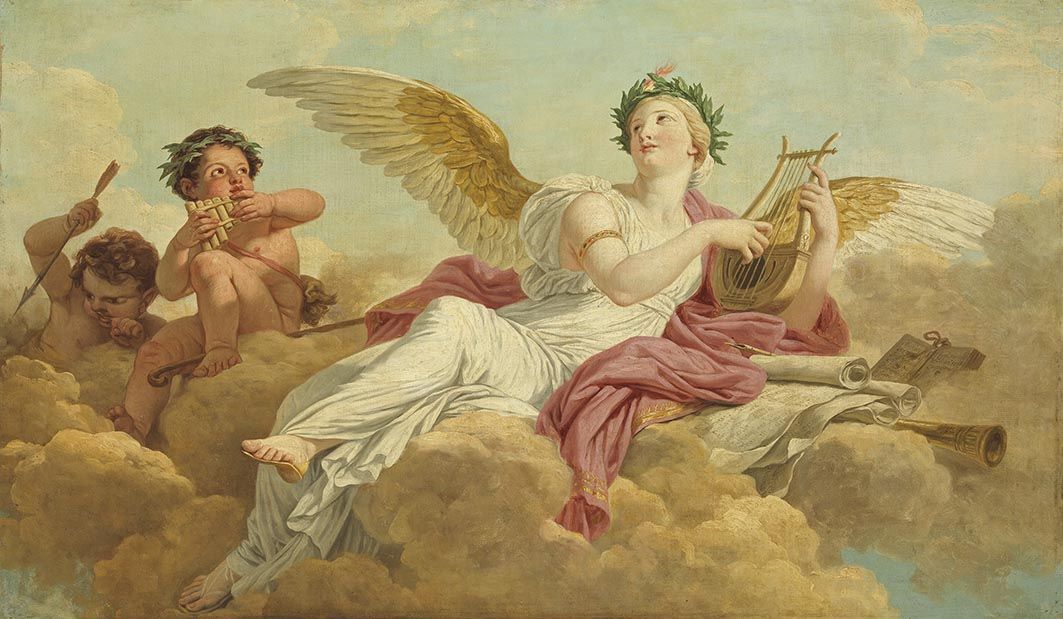 Die Poesie - François-André Vincent image 1 reproduction réalisée par Alpha Reproduction