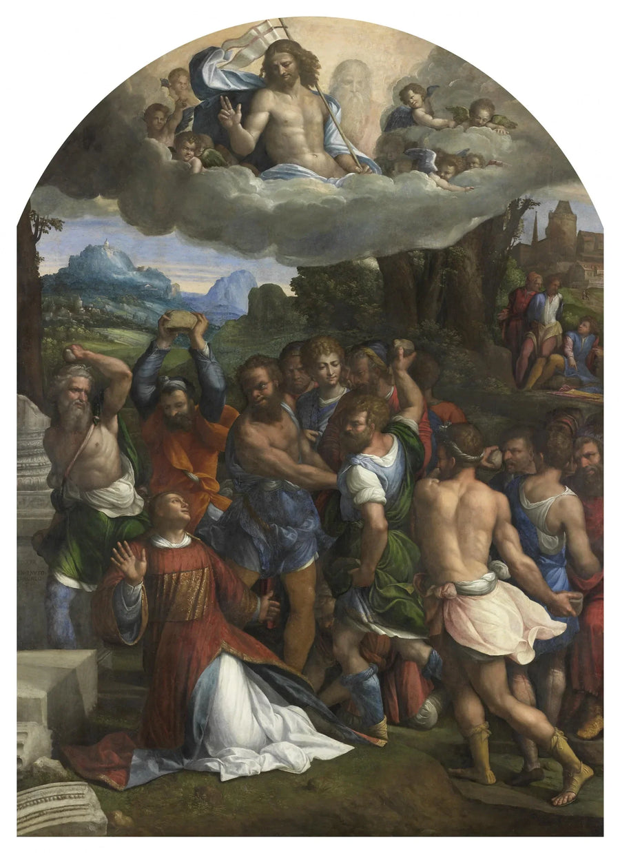 Die Steinigung des Heiligen Stephanus - Benvenuto Tisi