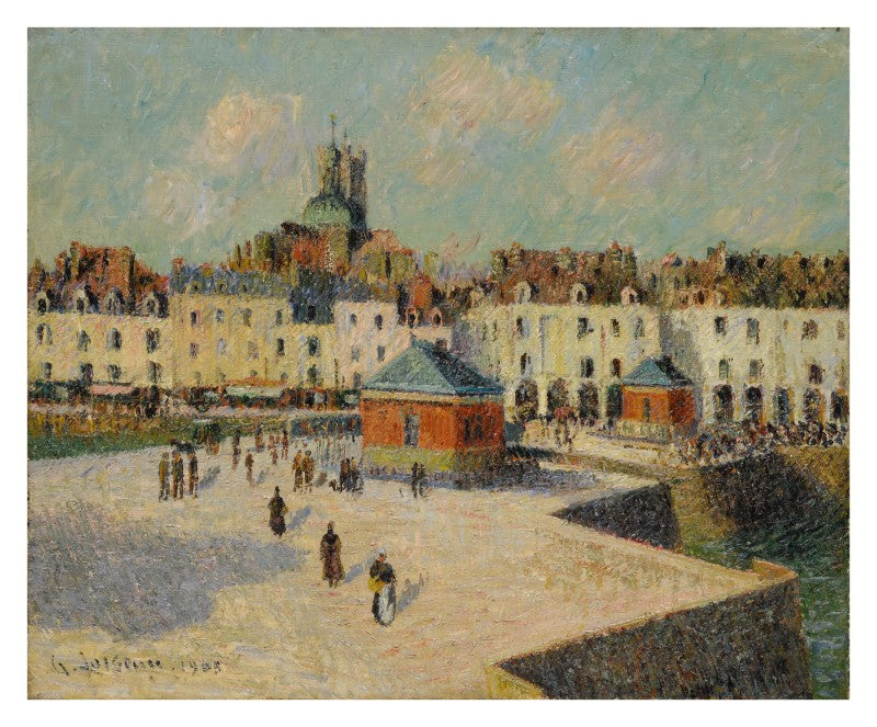 Dieppe, laiturin laiturikatu - Gustave Loiseau