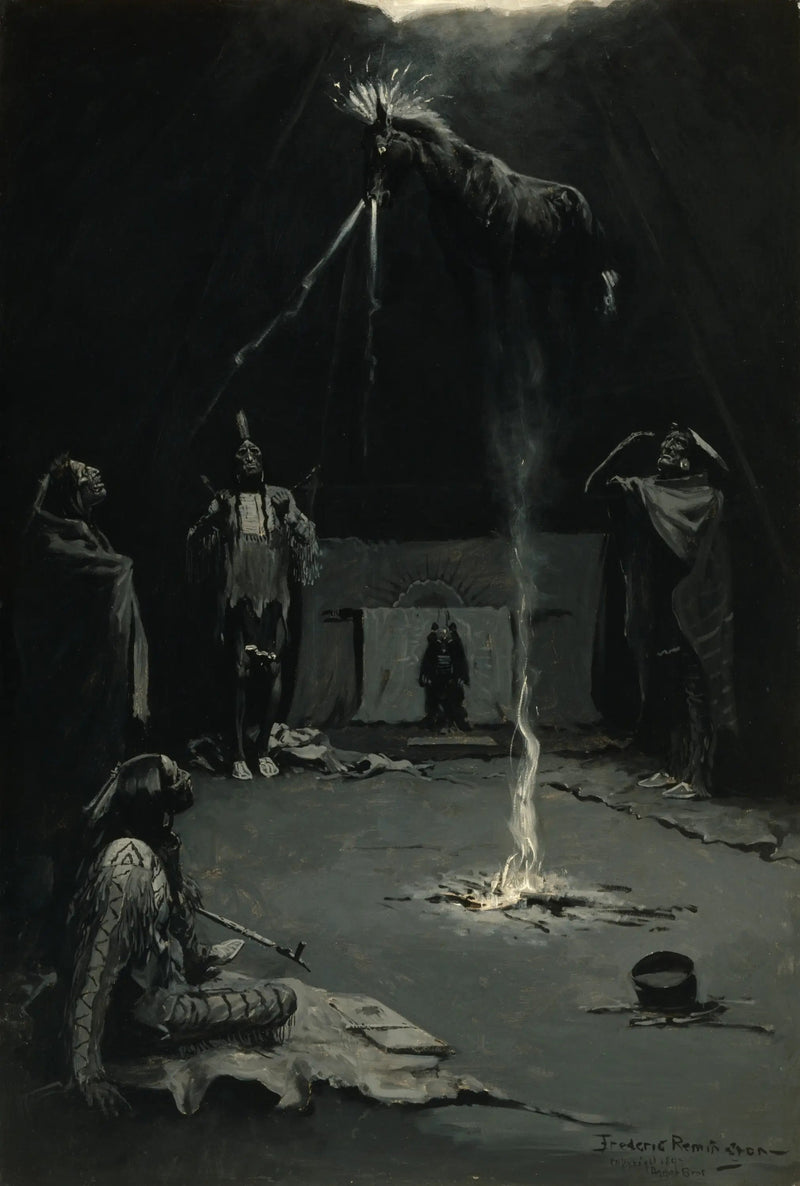 Intian tulen jumala (Lääkärin hevosen marssi) - Frederic Remington