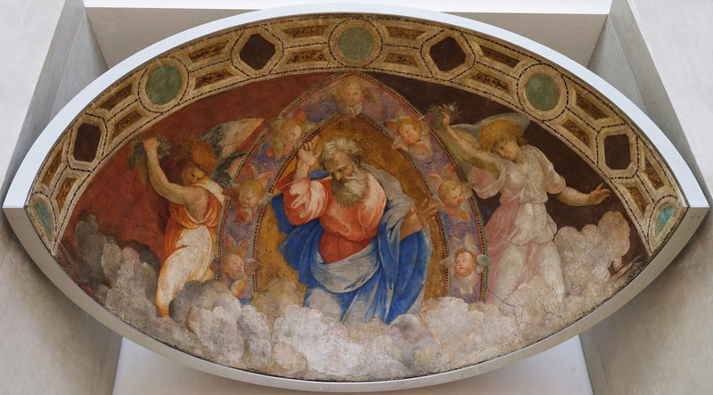 Isä Jumala siunaamassa enkelien keskellä - Raphael Sanzio