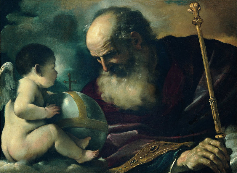 Jumala Isä ja Enkeli - Guercino