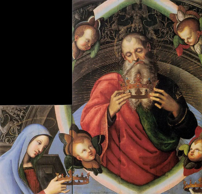 Jumala Isä ja Neitsyt Maria - Raphael Sanzio
