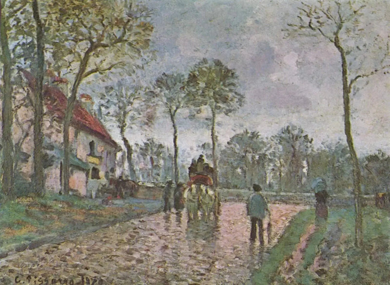 Ahkeruus Louveciennesissä - Camille Pissarro