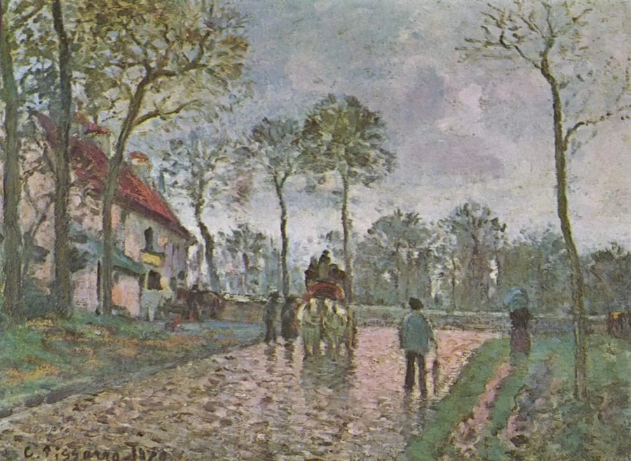 Ahkeruus Louveciennesissä - Camille Pissarro