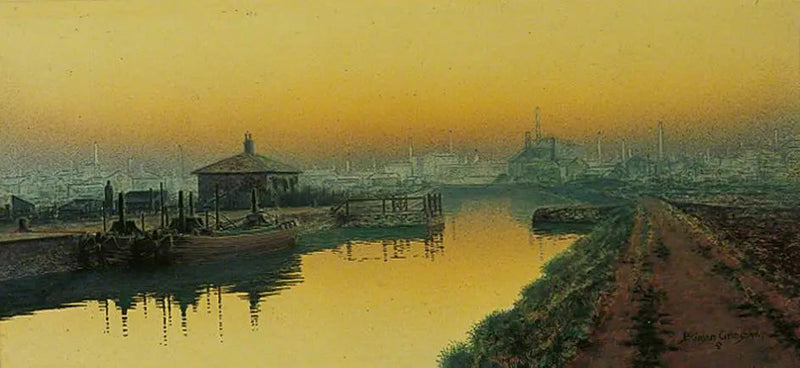 Sunnuntai-illan Knostrop Cut, Leeds - John Atkinson Grimshaw