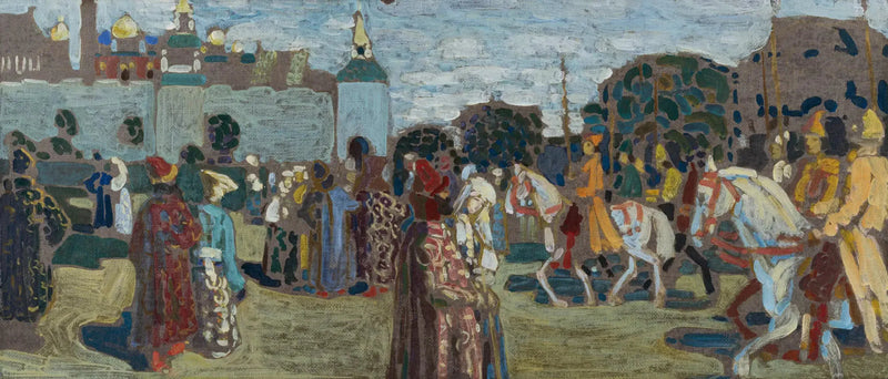 Sunnuntai (vanha venäjä) (luonnos) - Vassily Kandinsky
