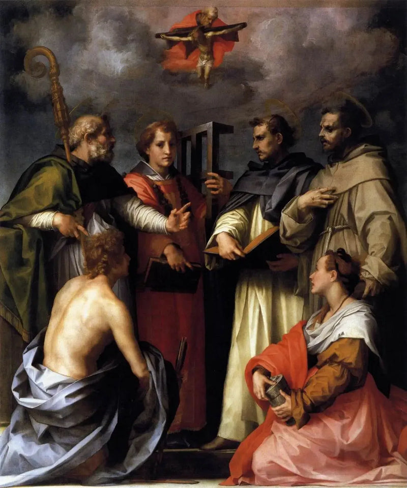 Kiista Kolminaisuudesta - Andrea del Sarto