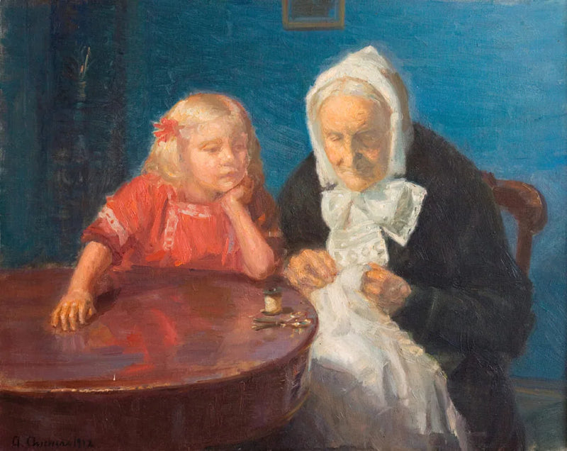 Viihdyttävä mummo - Anna Ancher
