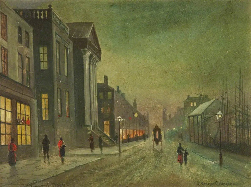 Liverpoolin satama-alueet (taulu 1 / 5) - John Atkinson Grimshaw