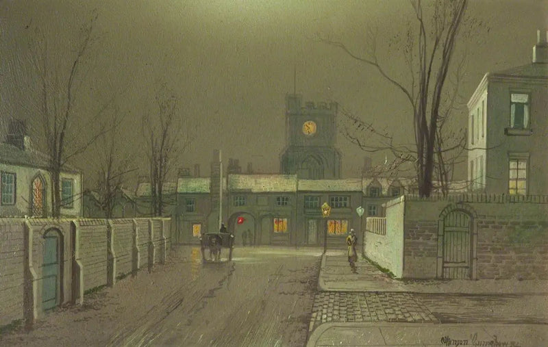 Liverpoolin satamat (taulu 4/5) - John Atkinson Grimshaw