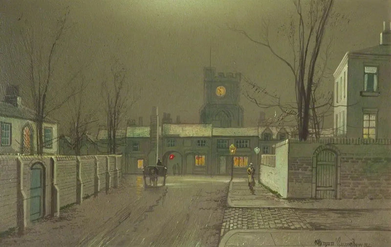 Liverpoolin satamat (taulu 4/5) - John Atkinson Grimshaw