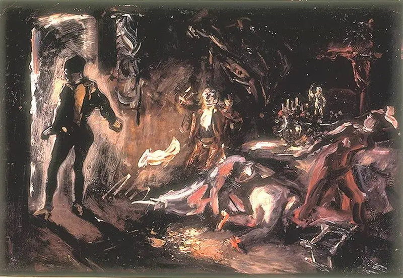 Don Juan tapaamassa Pierre-vieraan vierasta - Max Slevogt