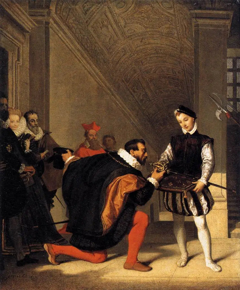 Don Pedro de Tolède suutelee Henri IV:n miekkaa - Jean-Auguste-Dominique Ingres