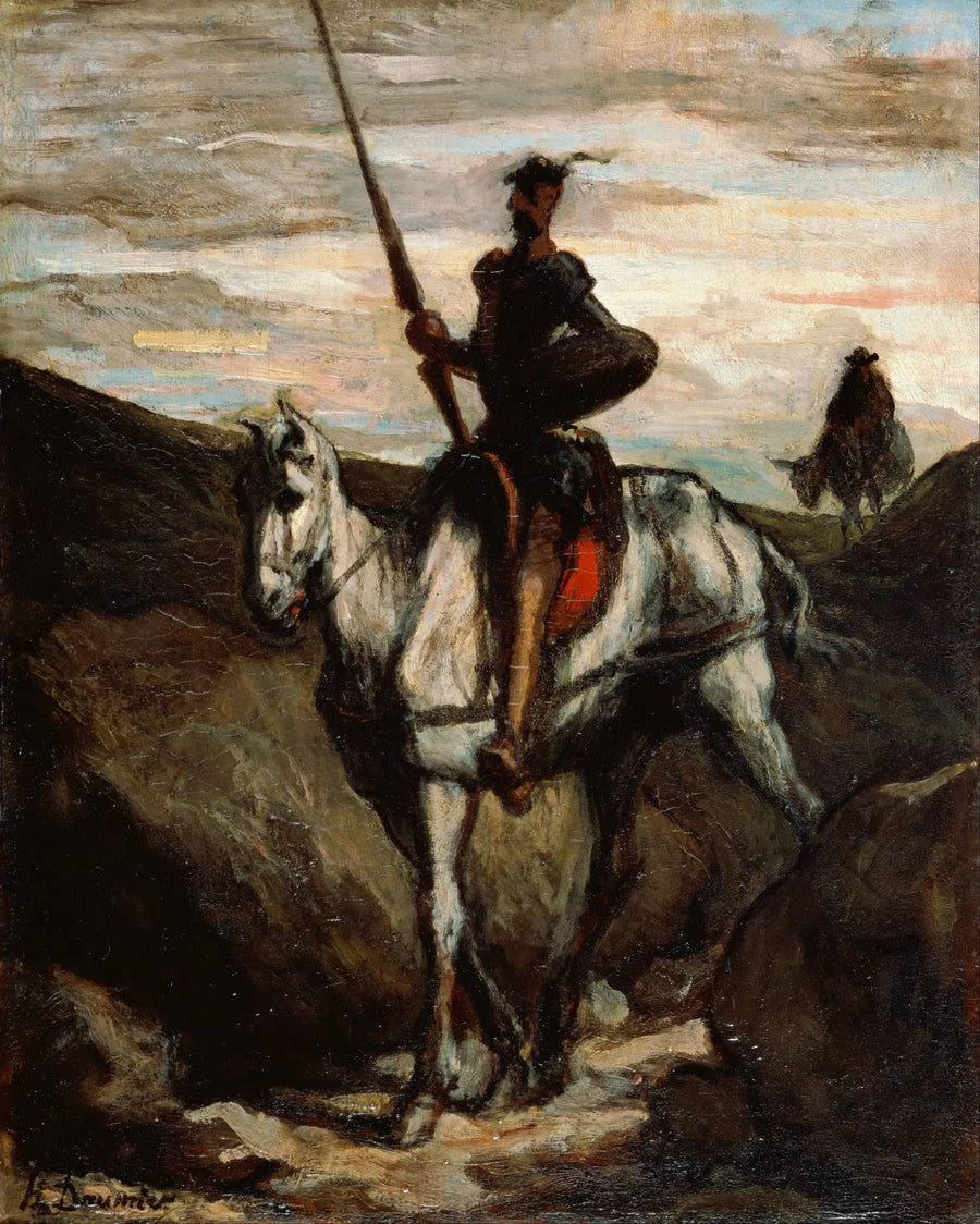 Don Quijote vuoristossa - Honoré Daumier